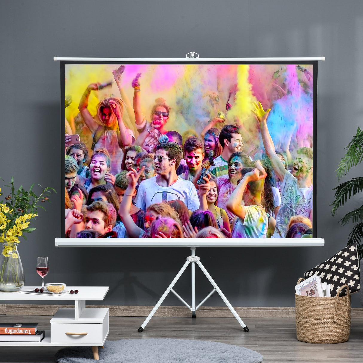 easycomfort easycomfort schermo di proiezione 84 pollici con treppiedi formato 43 ean 8054111849500