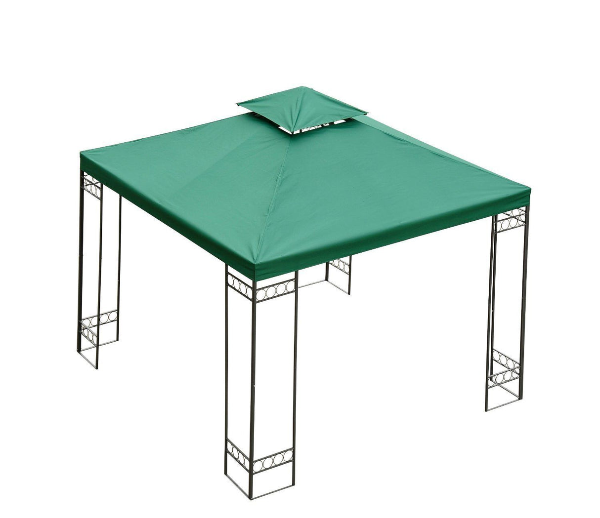 easycomfort easycomfort tetto di ricambio per gazebo da giardino doppio tetto 3x3m