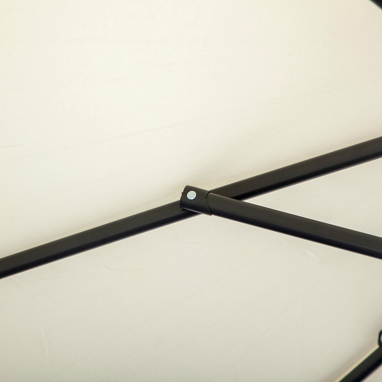 easycomfort easycomfort ombrellone parasole decentrato da giardino da spiaggia ferro 3m beige