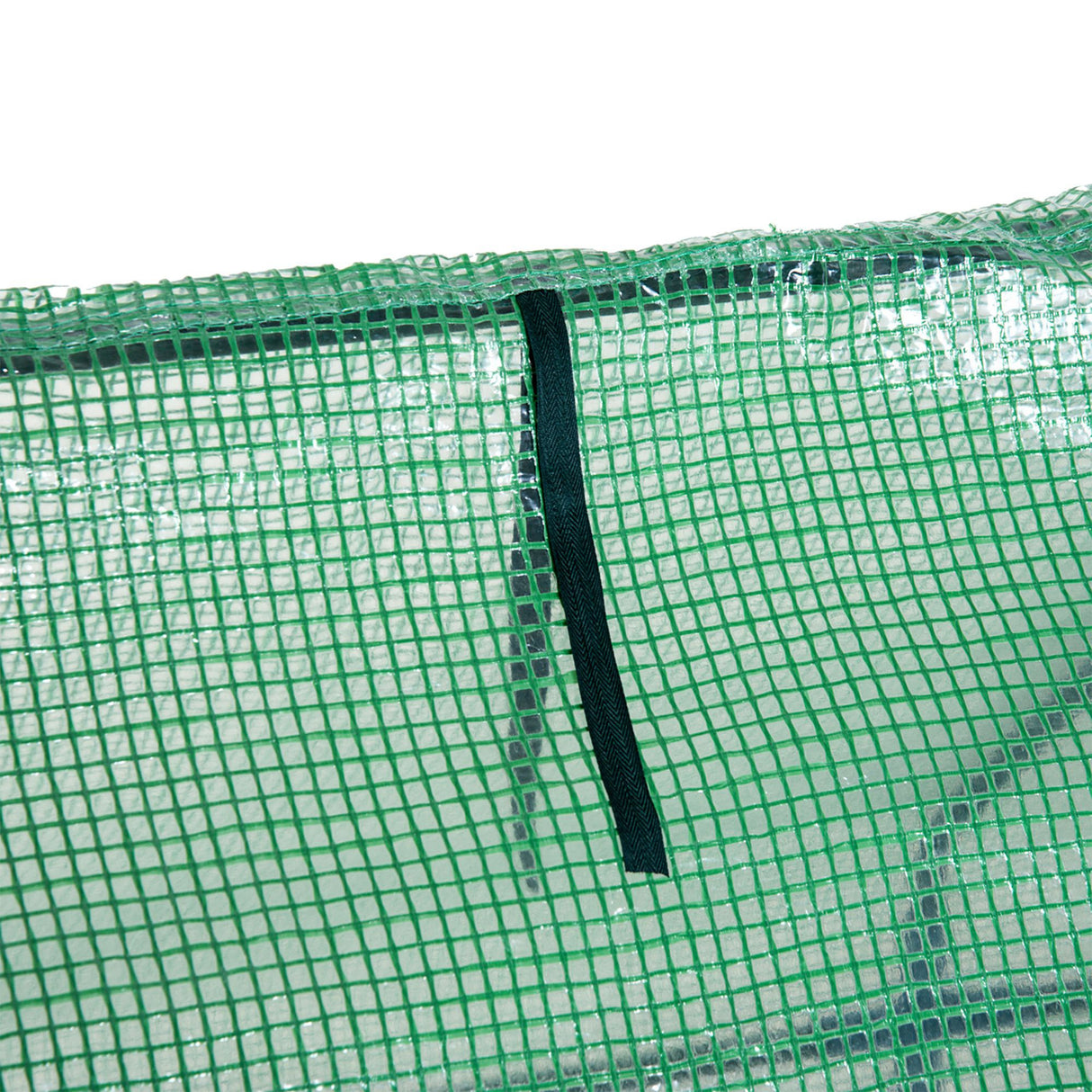 easycomfort easycomfort serra da giardino per piante con telo in pe telaio in acciaio 270x90x90cm verde