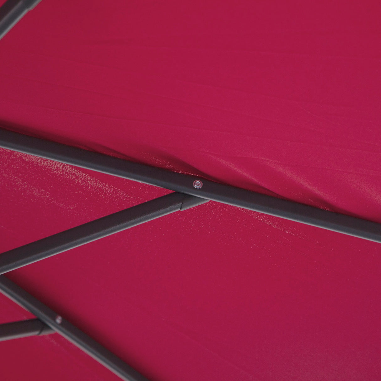 easycomfort easycomfort ombrellone parasole decentrato in metallo bordeaux 3x2.6m