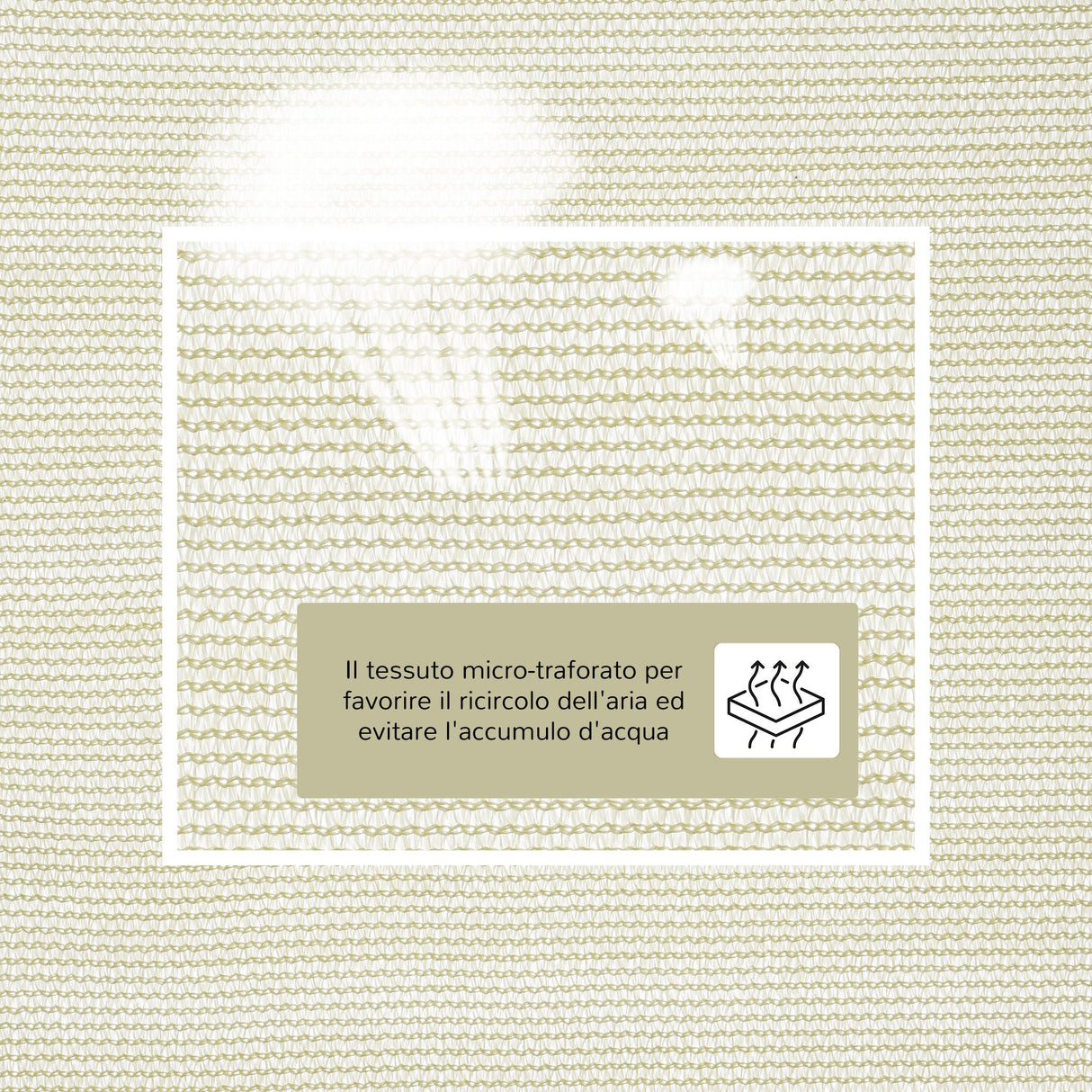 easycomfort easycomfort tenda da sole triangolare tenda a vela anti uv crema 5x5x5m