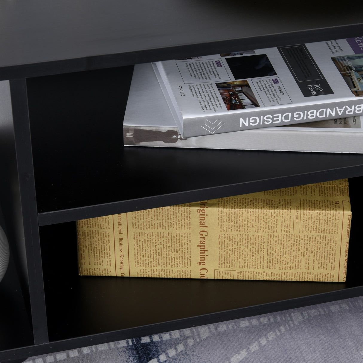 easycomfort easycomfort mobile tv moderno con ruote mobiletto tv in legno 80 40 40cm nero ean 8054144131672