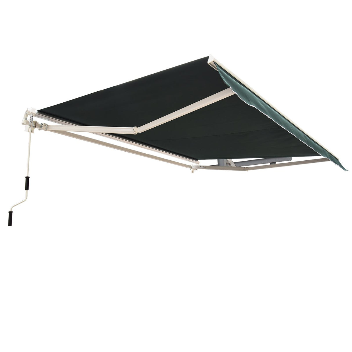 easycomfort easycomfort tenda da sole avvolgibile manuale a parete tessuto di poliestere 2.5 2m verde