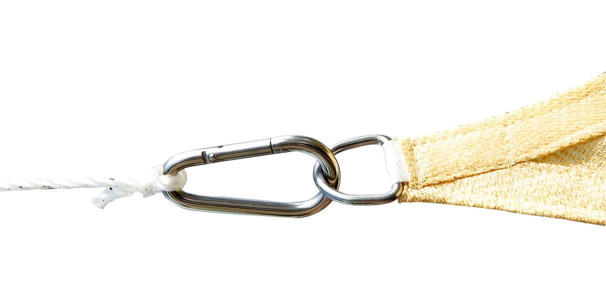 easycomfort easycomfort tenda da sole a vela quadrata in hdpe color sabbia 360x360cm