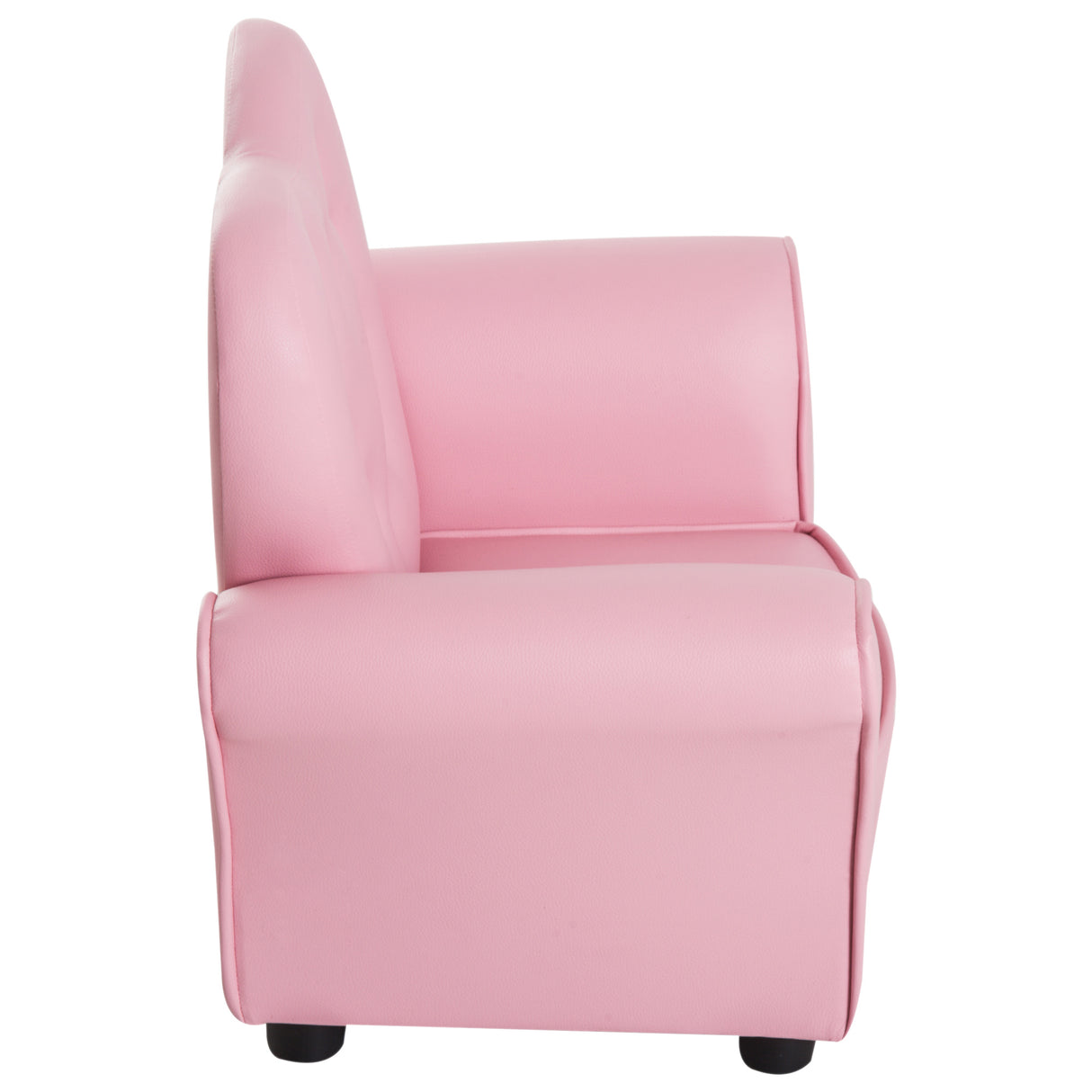 easycomfort easycomfort poltroncina per bambini imbottita poltrona per cameretta con rivestimento in pvc e struttura in legno 59x41 5x49cm rosa