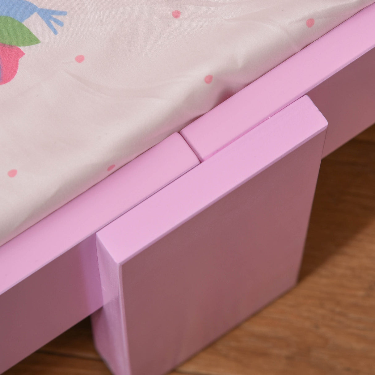 easycomfort easycomfort letto per bambini con bordi rialzati in legno per cameretta lettino per bimbi da 3 6 anni 143x73x60cm rosa