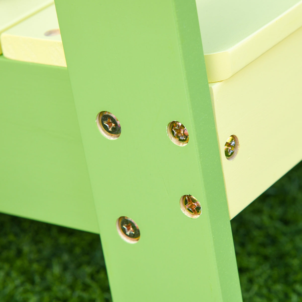 easycomfort easycomfort sedia per bambini da giardino adirondack in legno di pino verde