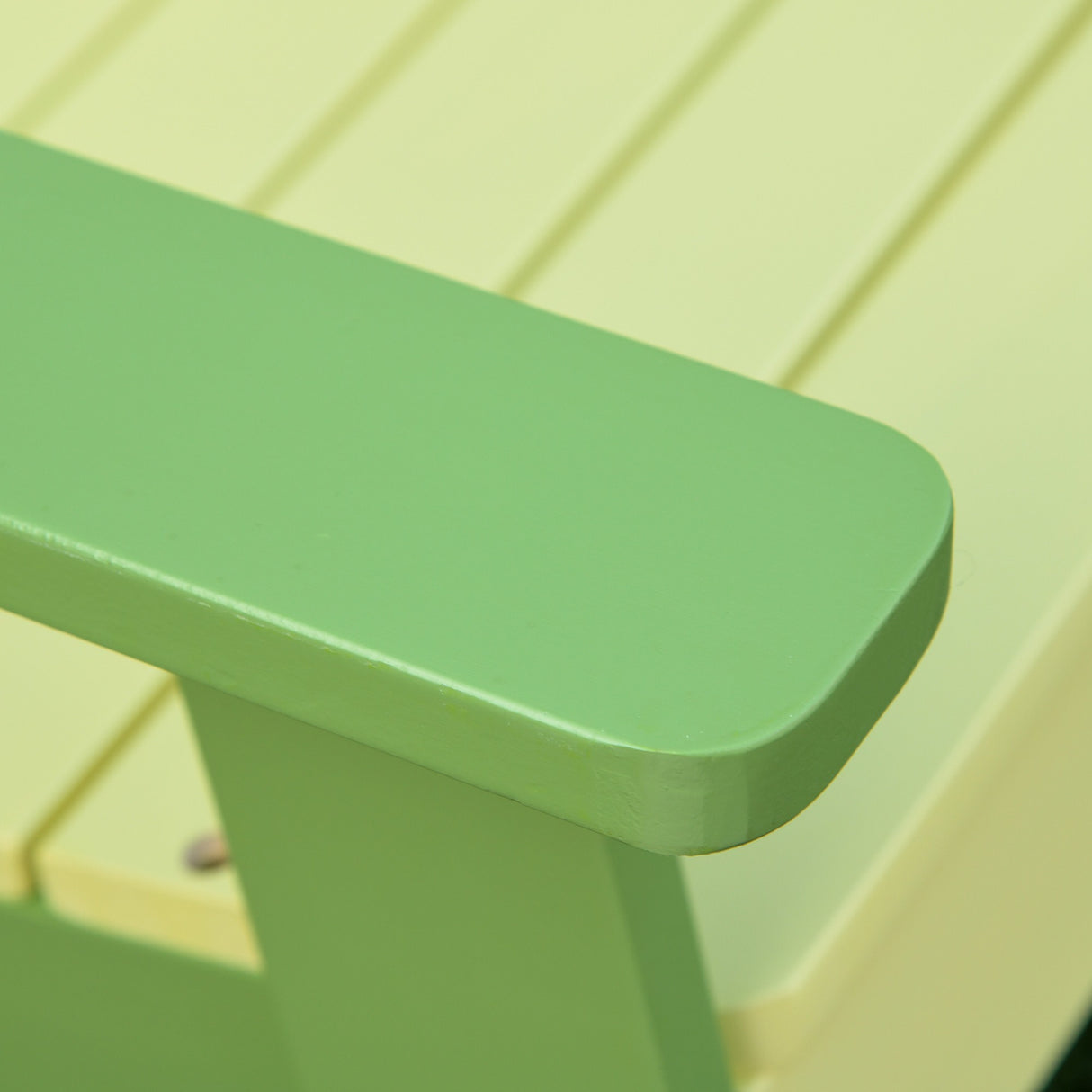 easycomfort easycomfort sedia per bambini da giardino adirondack in legno di pino verde