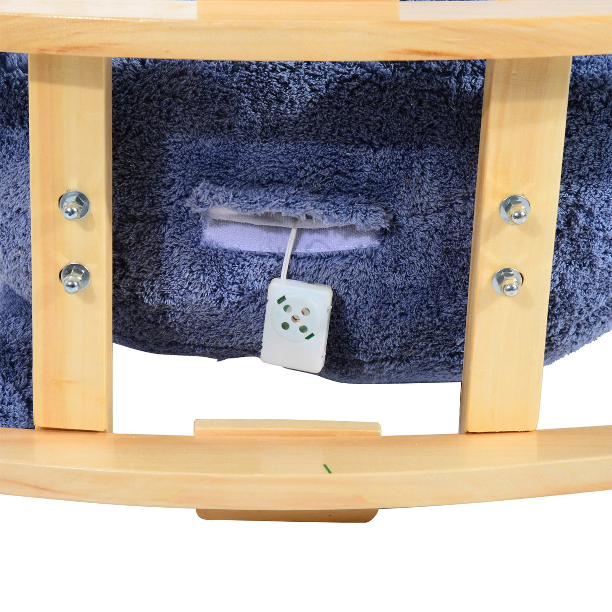 easycomfort easycomfort elefante a dondolo per bambini blu 60x33x45cm