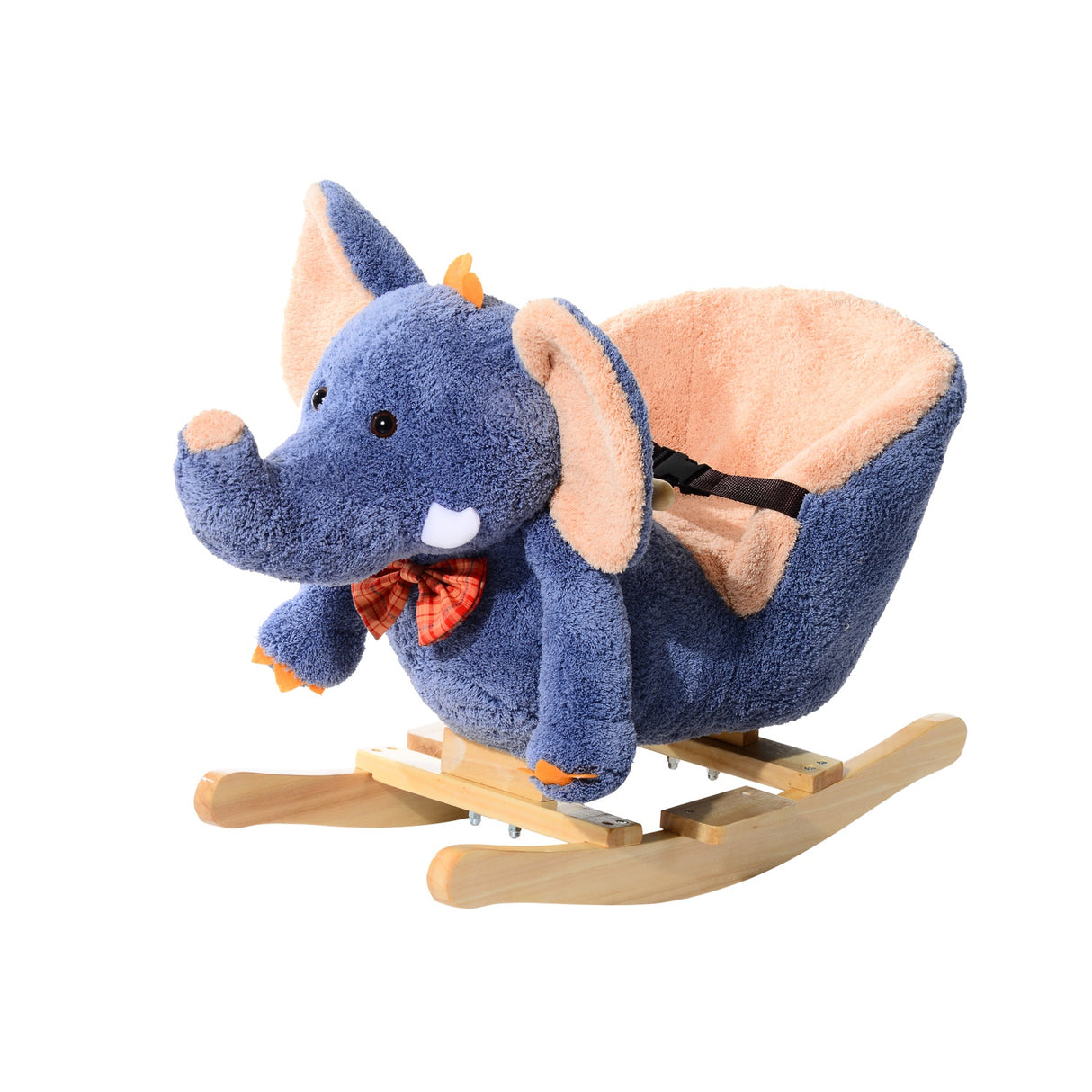 easycomfort easycomfort elefante a dondolo per bambini blu 60x33x45cm