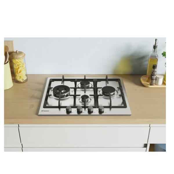 candy piano cottura a gas candy chg6d4wx collezione idea 4 fuochi l595xp51 acciaio inox ean 8016361967014