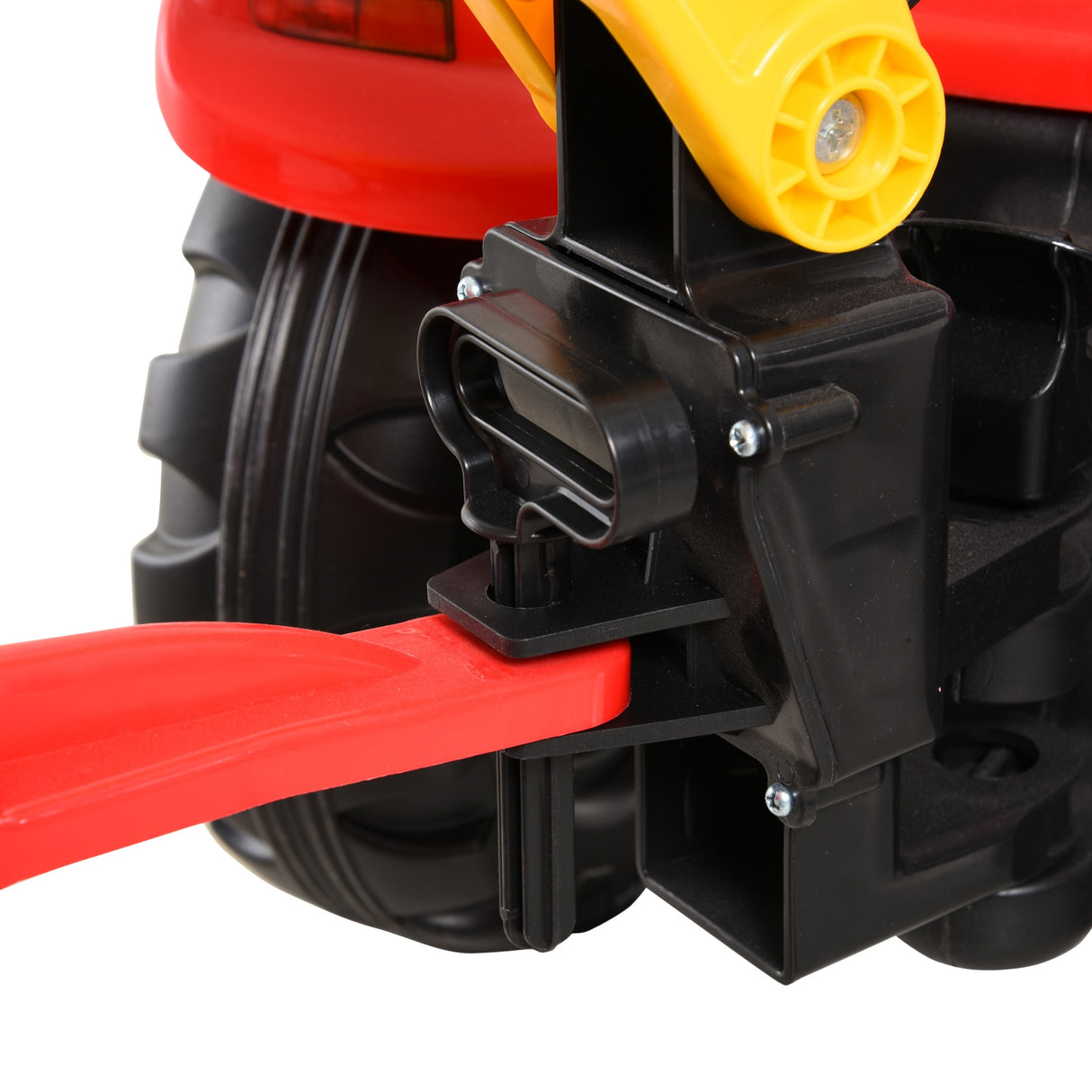 easycomfort easycomfort ruspa giocattolo a pedali escavatore cavalcabile per bambini con pale e volante 179x42x59cm multicolore