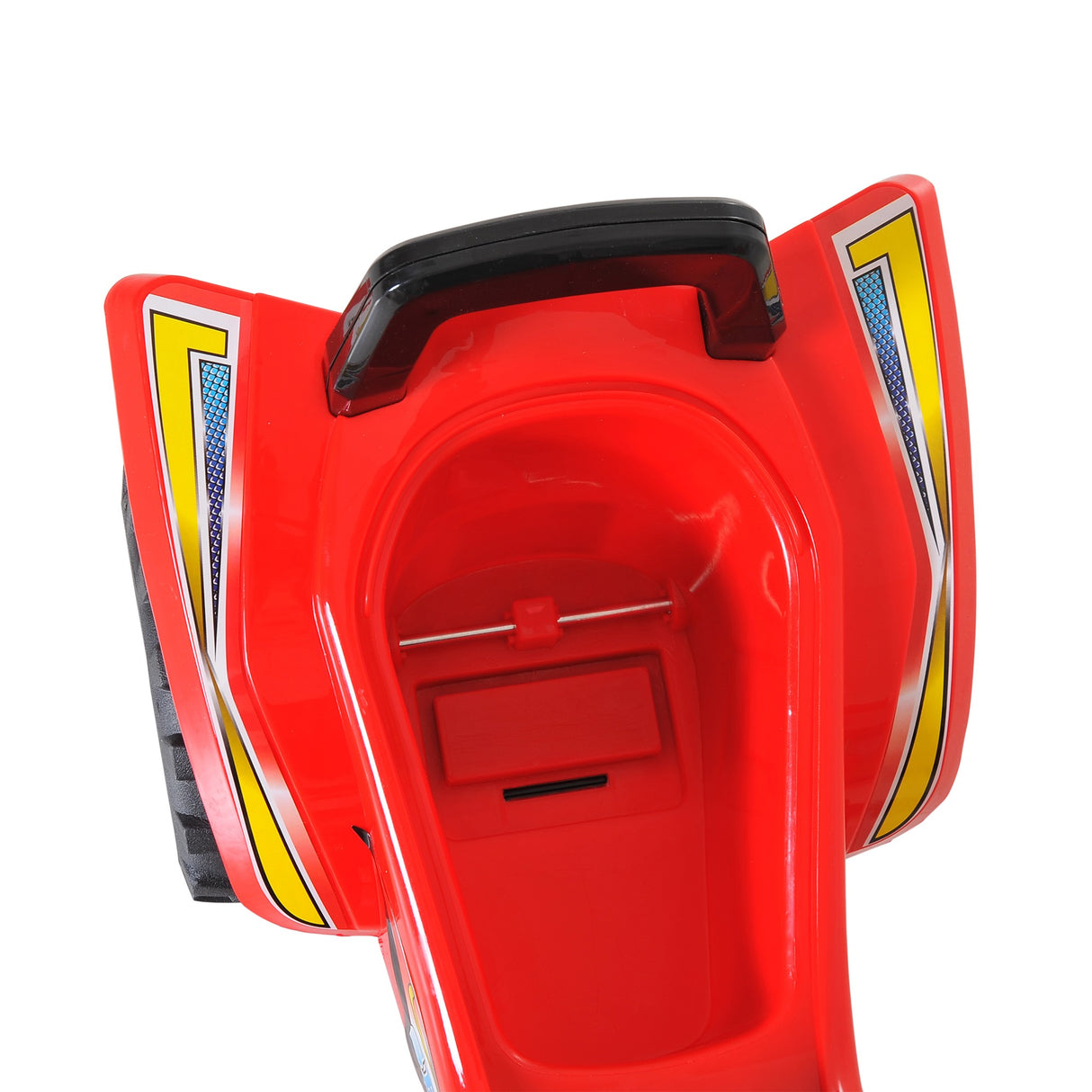 easycomfort easycomfort quad giocattolo per bambini con clacson musica e luci 60x38x42 cm in pp rosso