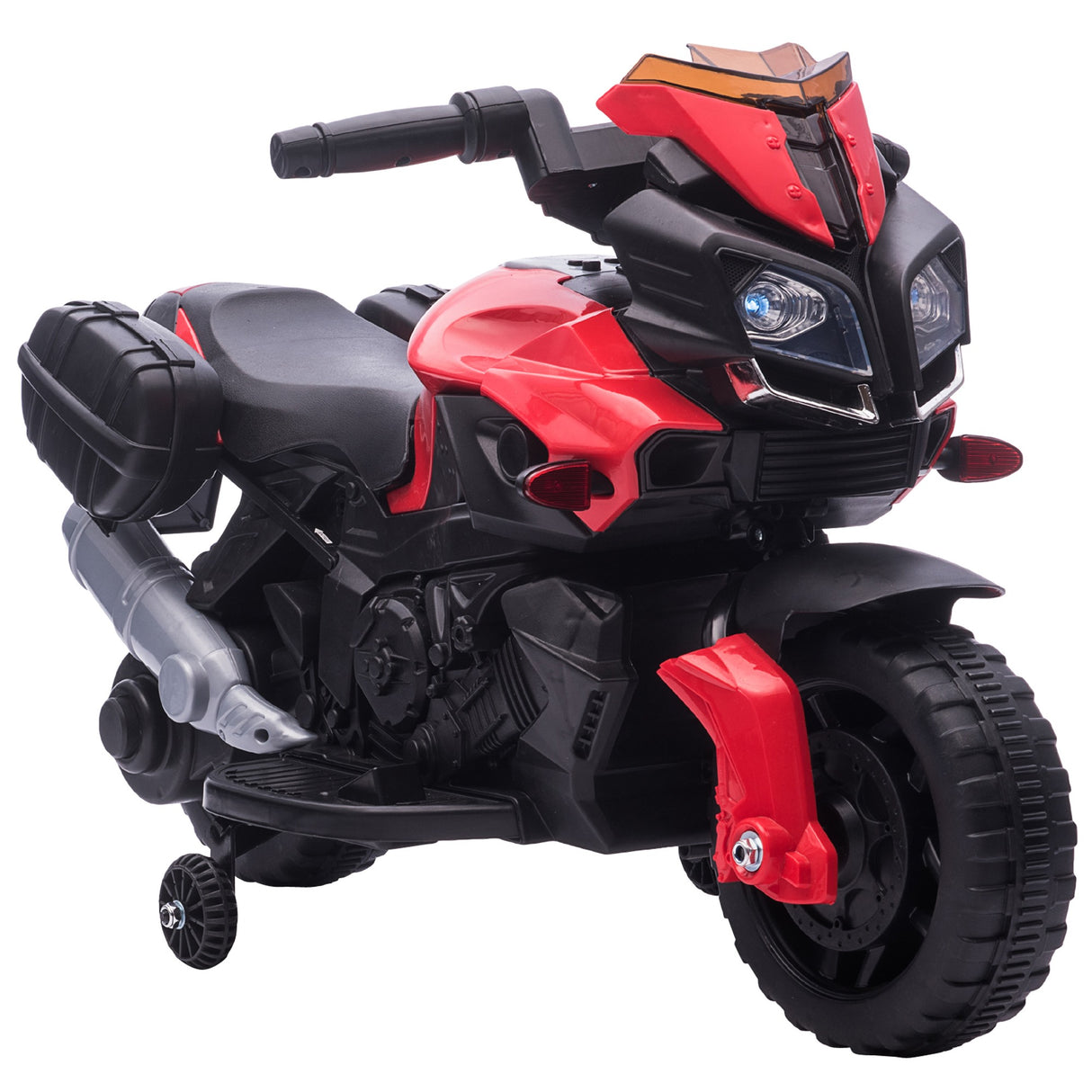 easycomfort easycomfort moto elettrica per bambini con fari e clacson batteria 6v velocita 3kmh eta 18 48 mesi 88 5x42 5x49cm rosso