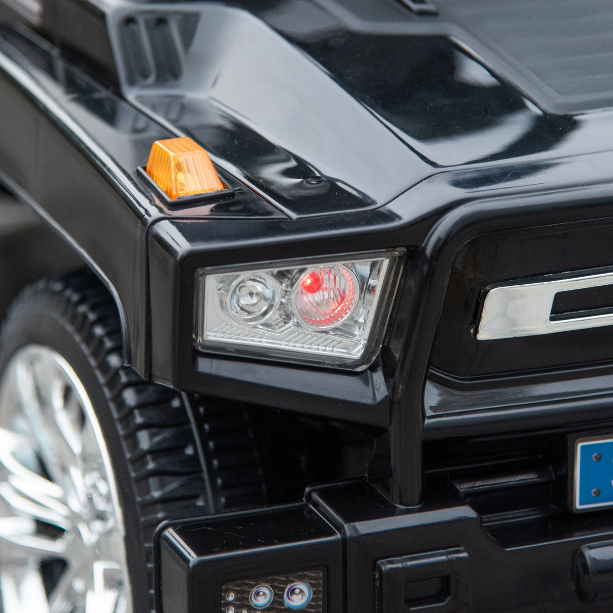 easycomfort easycomfort macchina giocattolo fuoristrada per bambini cavalcabile con volante fari e musiche eta 18 36 mesi 68x30 5x41 5cm nero