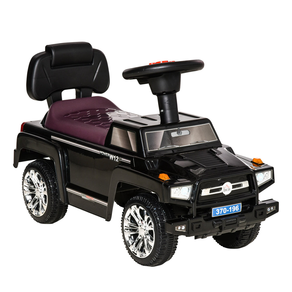 easycomfort easycomfort macchina giocattolo fuoristrada per bambini cavalcabile con volante fari e musiche eta 18 36 mesi 68x30 5x41 5cm nero