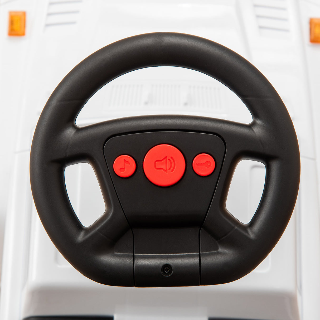 easycomfort easycomfort macchina giocattolo cavalcabile fuoristrada per bambini con fari e musiche integrate eta 18 36 mesi 68x30 5x41 5cm bianco