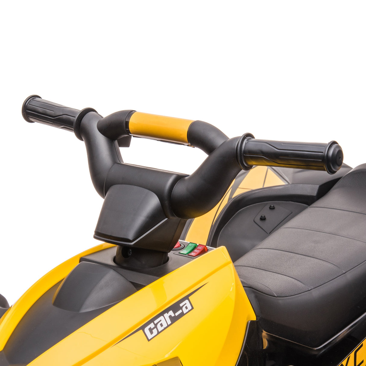 easycomfort easycomfort quad elettrico per bambini 12v 2 velocita ruote larghe con sospensioni e fari led eta 3 5 anni giallo