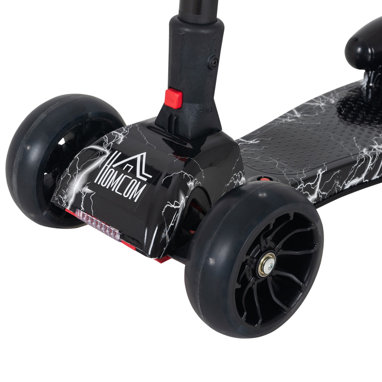 easycomfort easycomfort monopattino a 3 ruote per bambini piccoli 3 6 anni pieghevole regolabile con musica ruote luminose e razzi nero