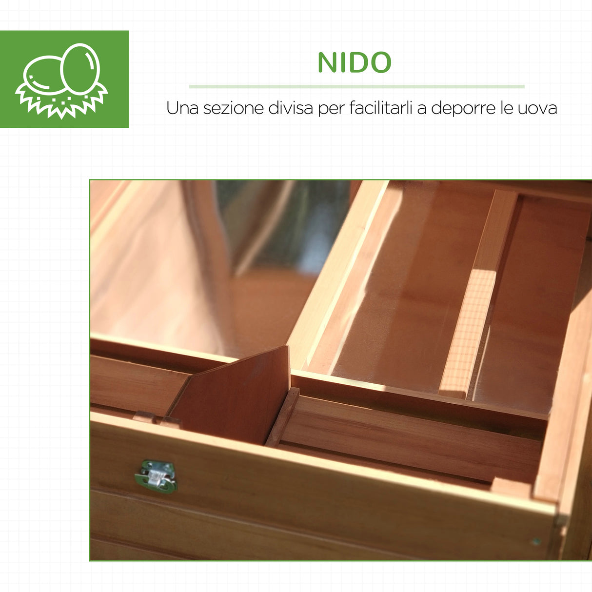 easycomfort easycomfort pollaio da giardino gabbie per galline da esterno con zona di corsa e nido in legno 19081103cm