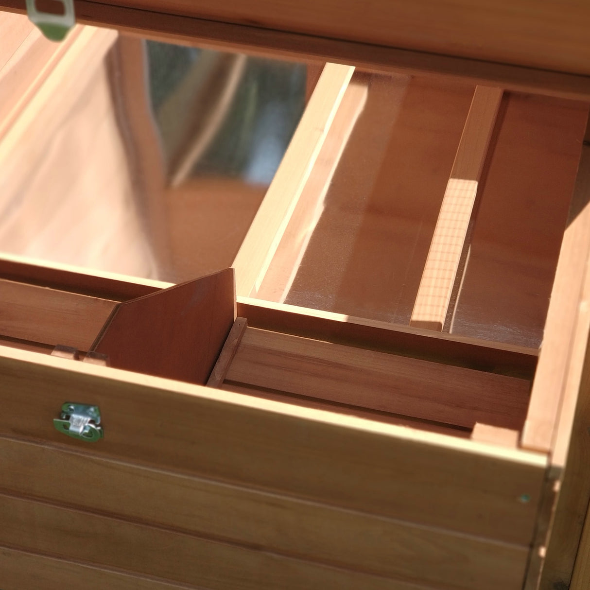 easycomfort easycomfort pollaio da giardino gabbie per galline da esterno con zona di corsa e nido in legno 19081103cm