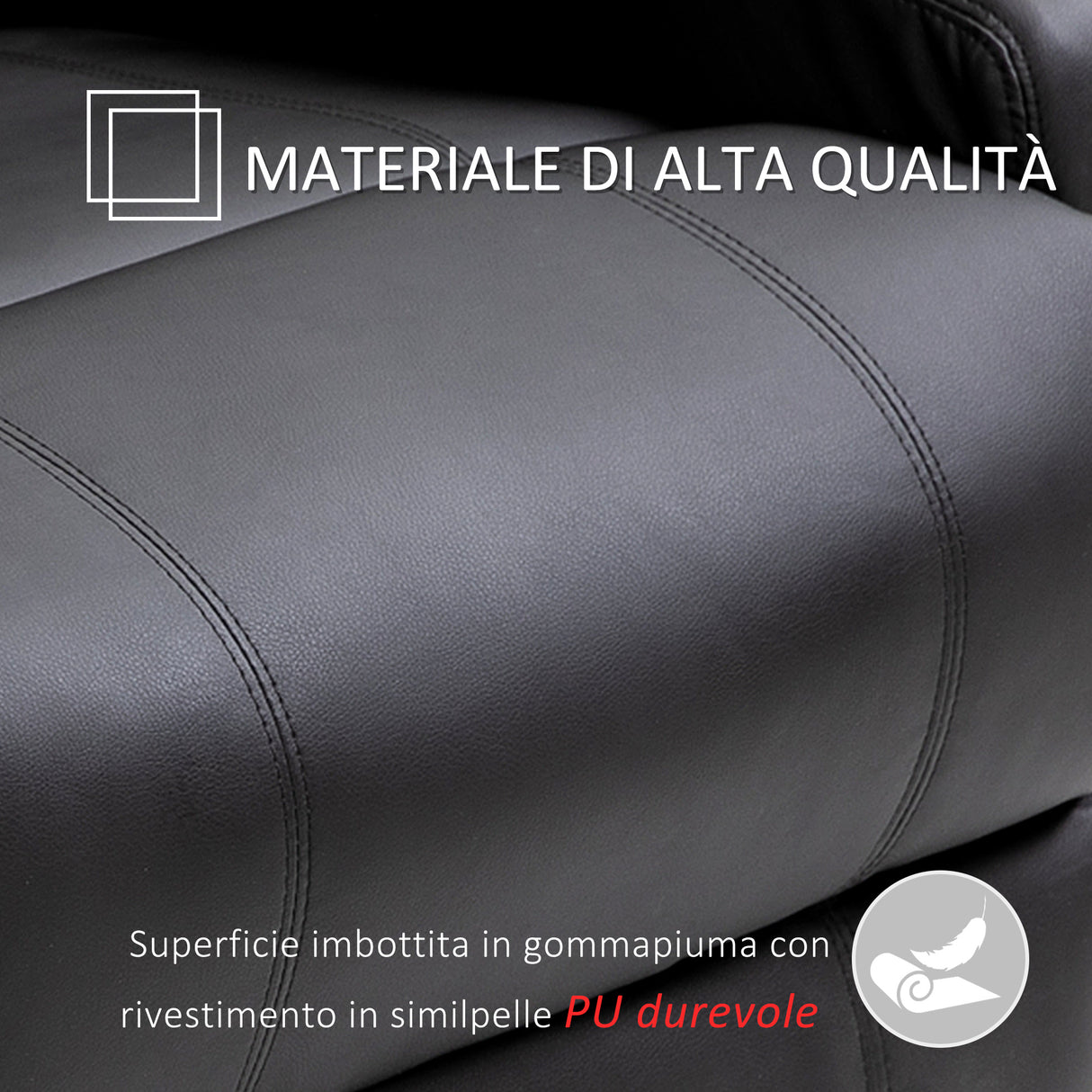 easycomfort easycomfort poltrona relax massaggiante con 8 punti 5 modalita e 2 intensita reclinabile con poggiapiedi e girevole 84x92x109cm nero