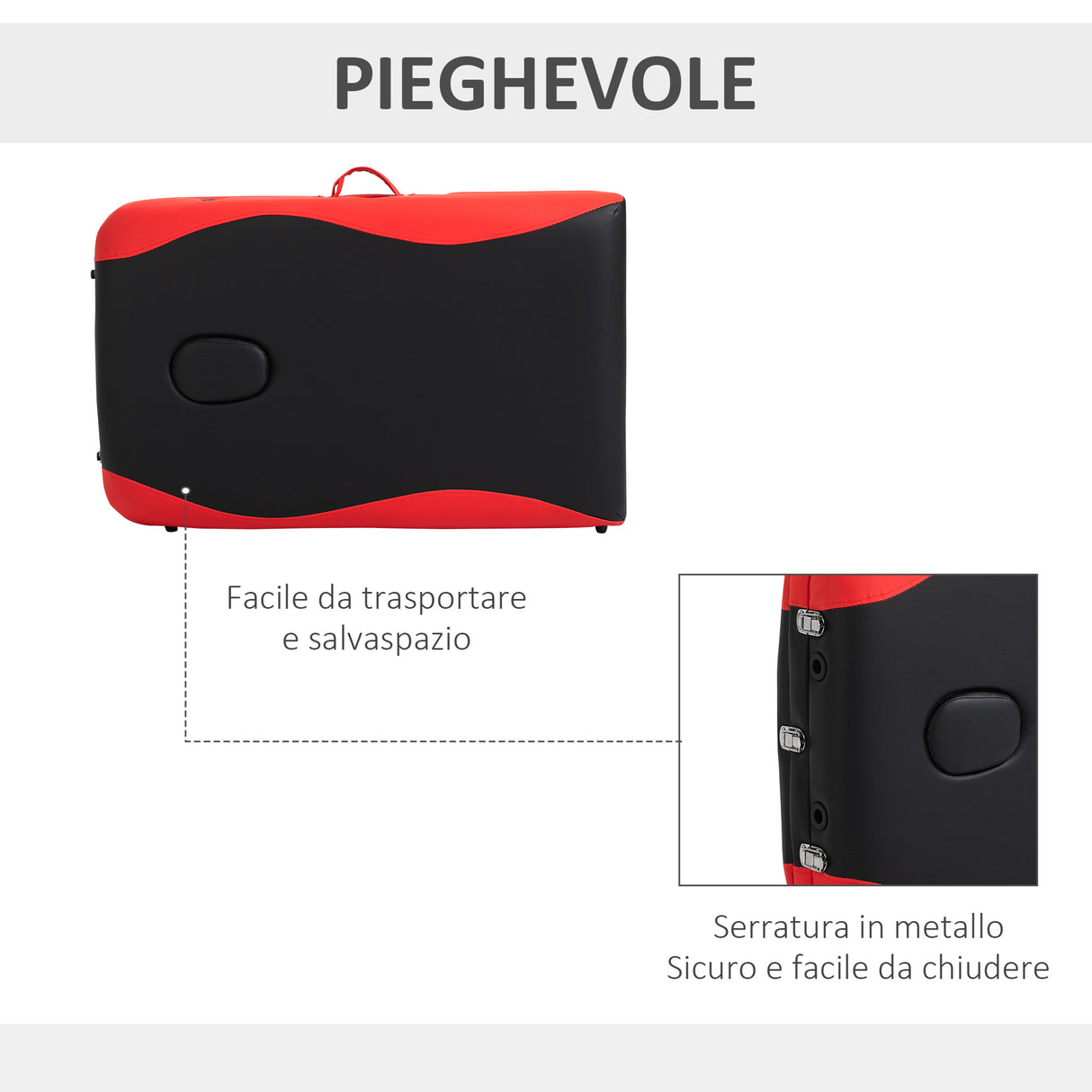 easycomfort easycomfort lettino massaggi portatile pieghevole e professionale in alluminio