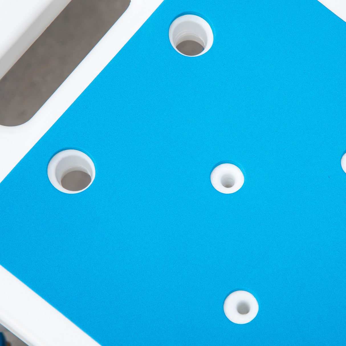 easycomfort easycomfort sgabello per doccia in alluminio con altezza regolabile e piedini antiscivolo a ventosa blu