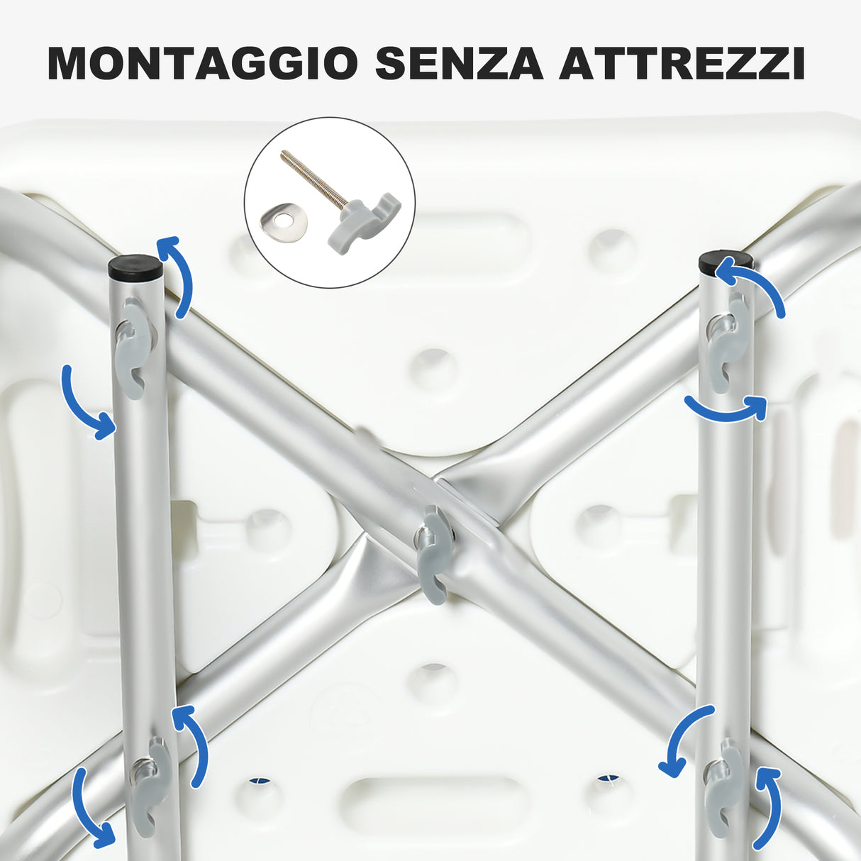 easycomfort easycomfort sedia per doccia con imbottitura e altezza regolabile braccioli e piedini a ventosa