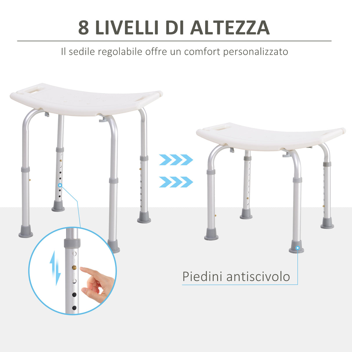 easycomfort easycomfort sgabello sedile sedia per doccia bagno antiscivolo altezza regolabile ean 8054111843003