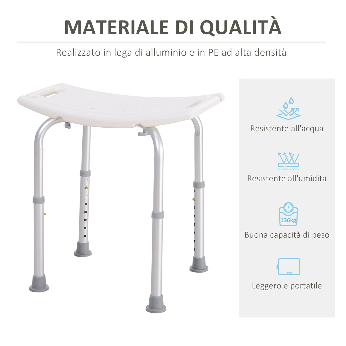 easycomfort easycomfort sgabello sedile sedia per doccia bagno antiscivolo altezza regolabile ean 8054111843003