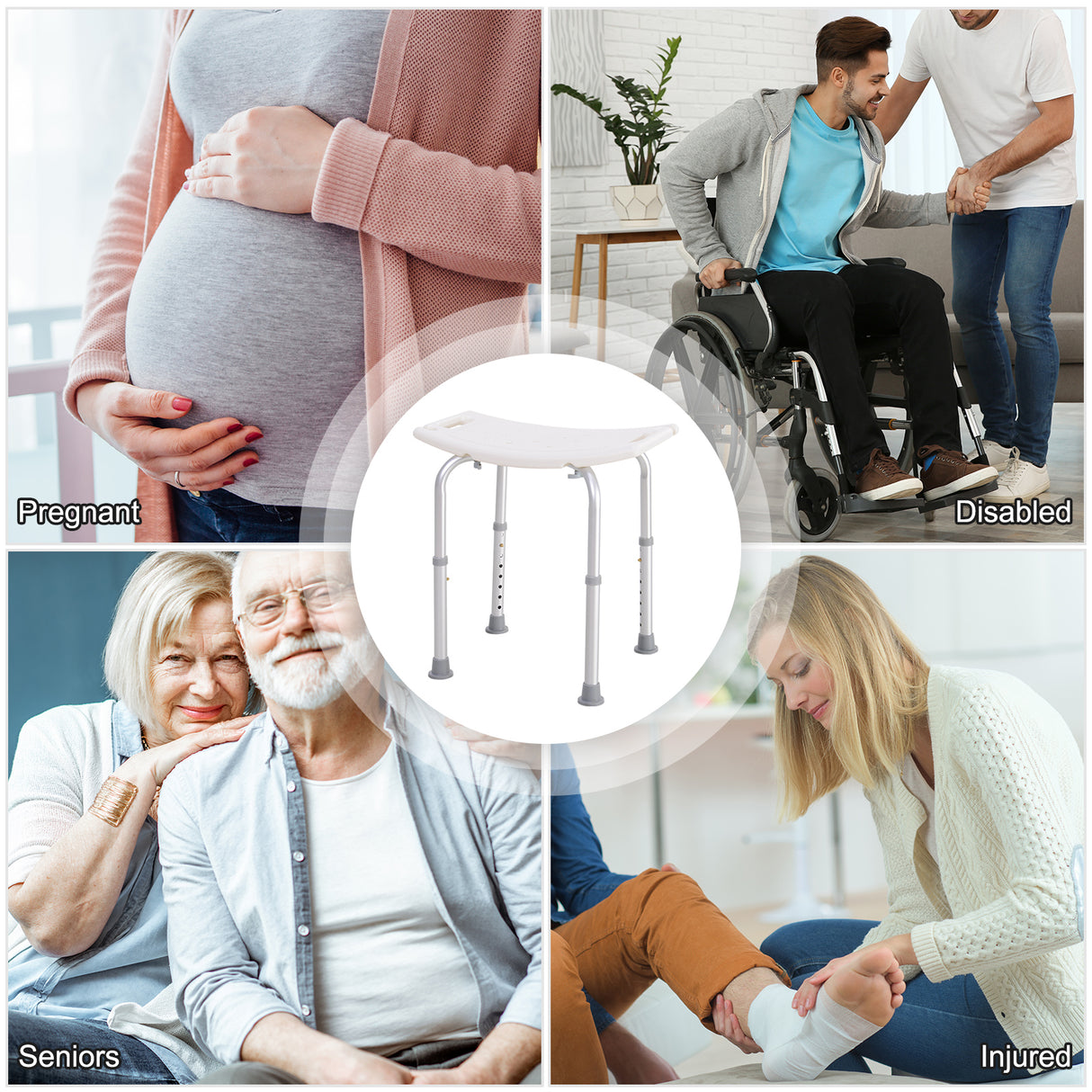 easycomfort easycomfort sgabello sedile sedia per doccia bagno antiscivolo altezza regolabile ean 8054111843003