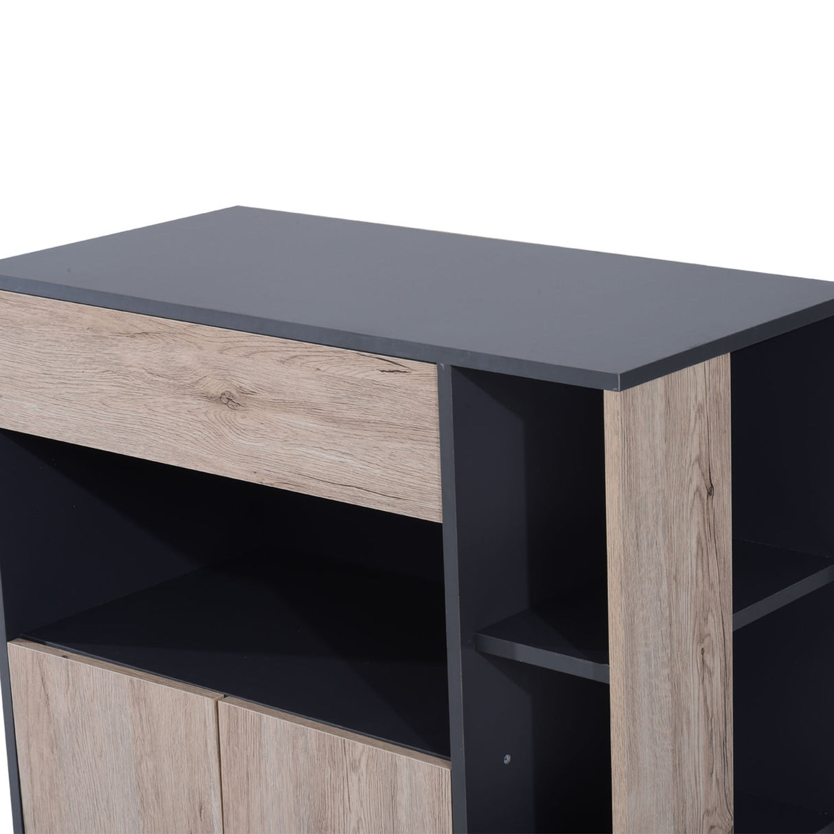 easycomfort easycomfort mobiletto ausiliario da cucina multiuso in legno con ruote 80 x 39 x 86 5cm ean 8054111849906