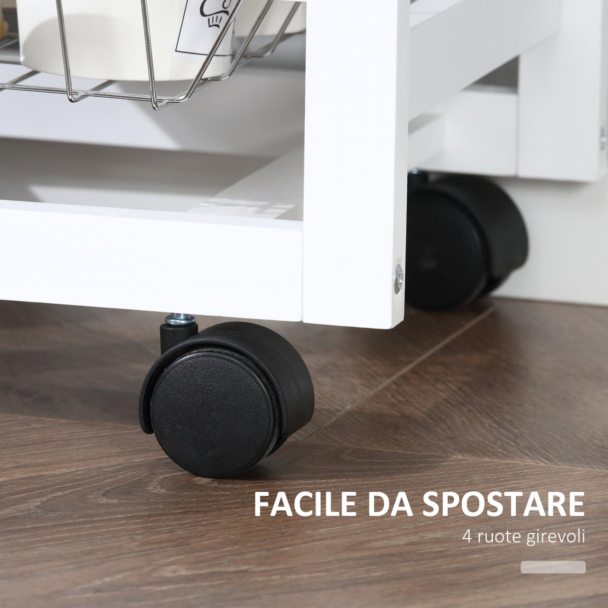 easycomfort easycomfort carrello da cucina con ruote mobile da cucina salvaspazio in legno massiccio 3 cassetti 3 cestelli 2 portaspezie 2 ripiani 92x37x82 cm ean 8054144134727