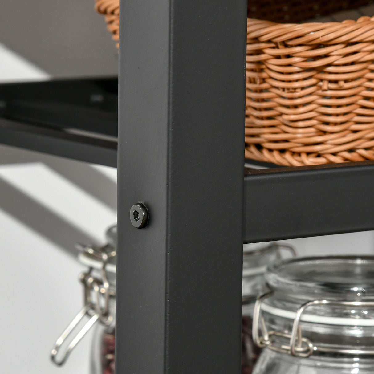 easycomfort easycomfort carrello da cucina portavivande con 3 cassetti e mensola mobiletto multiuso in legno truciolare 60x50x84 5cm quercia