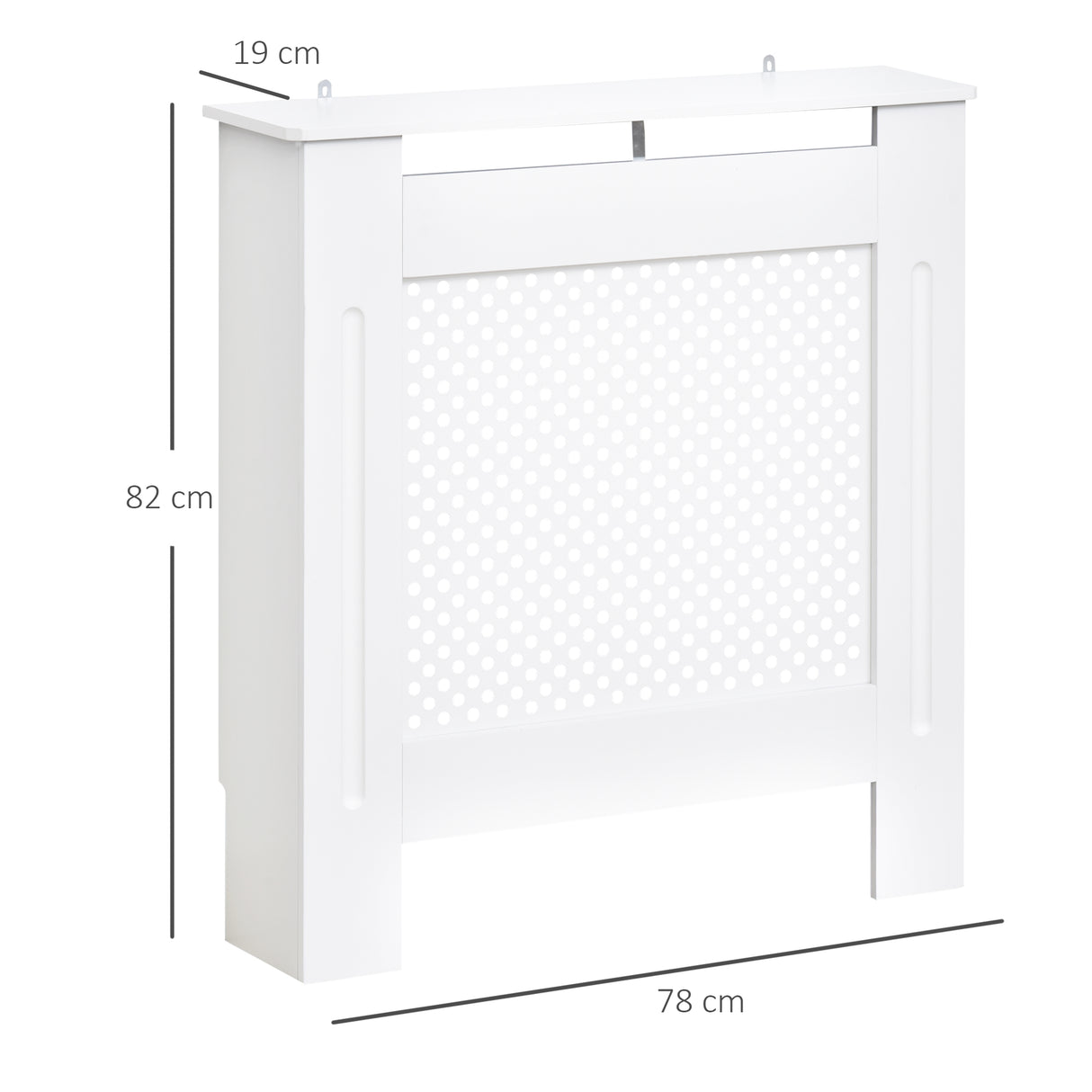 easycomfort easycomfort copritermosifone in legno a griglia bianco 78x82x19cm