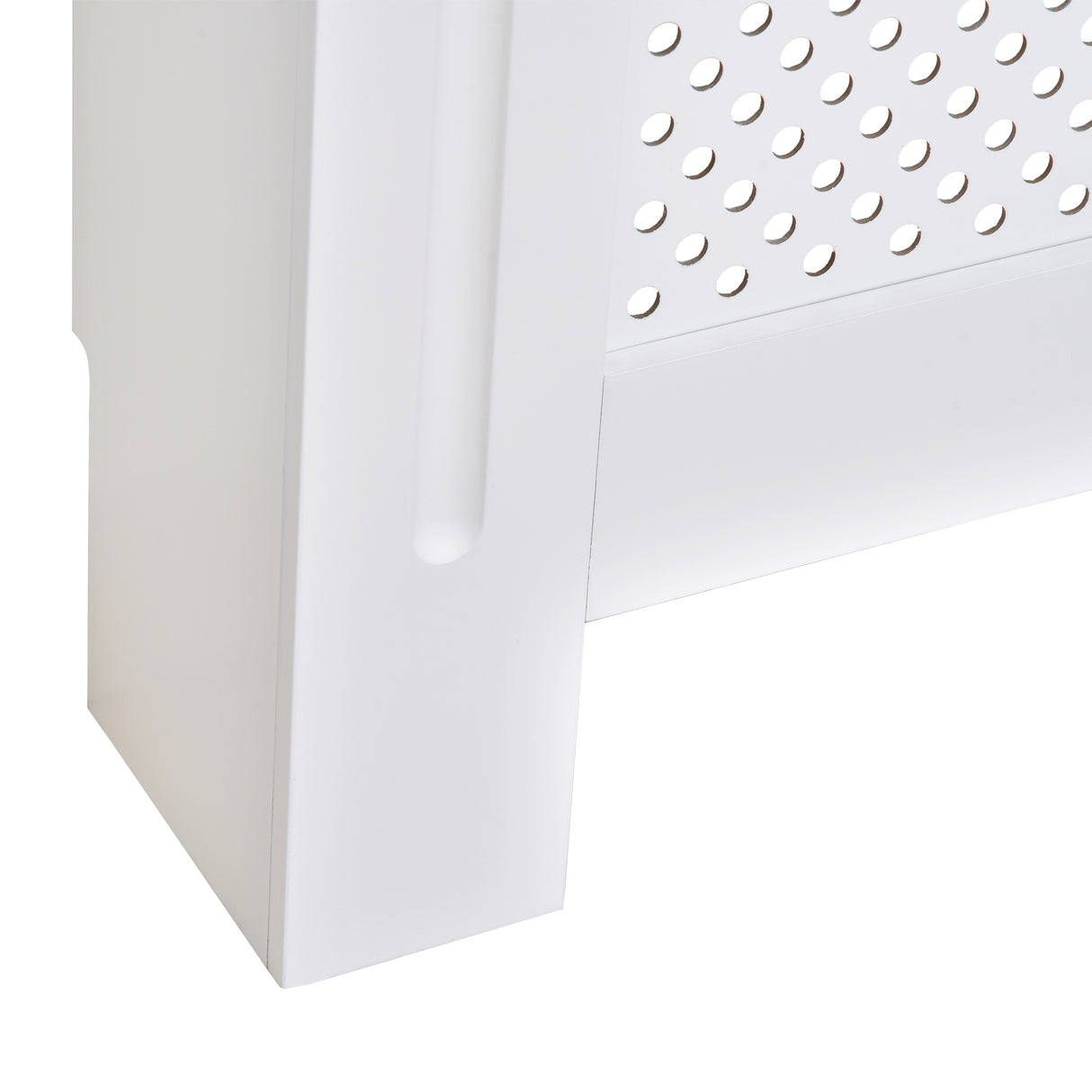 easycomfort easycomfort copritermosifone in legno a griglia bianco 78x82x19cm