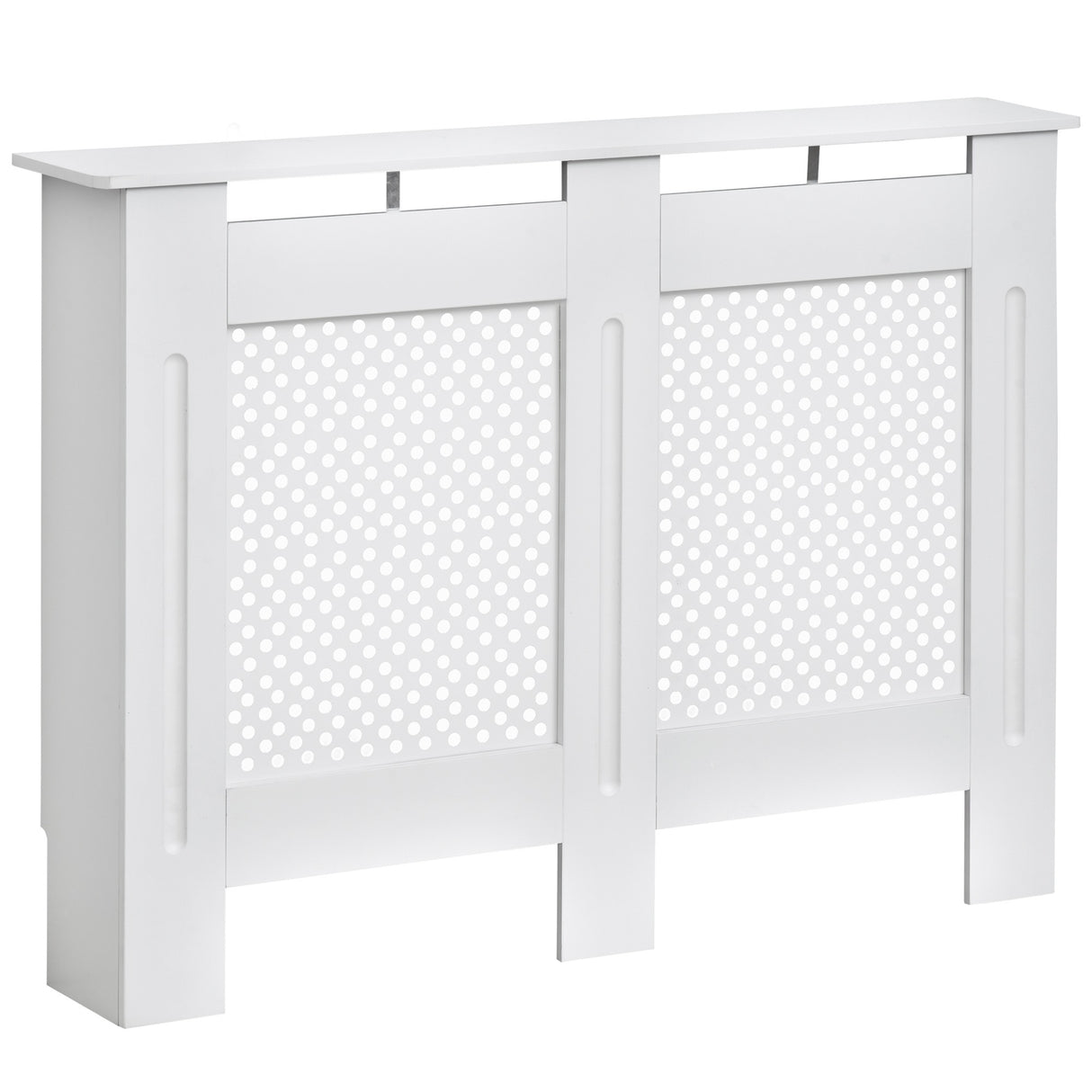 easycomfort easycomfort copritermosifone in legno a griglia bianco 111.5x82x19cm