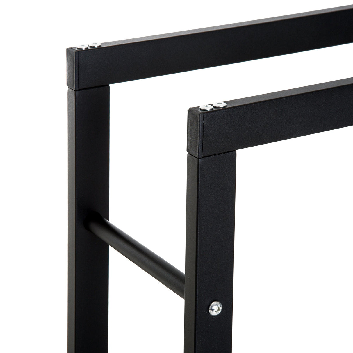 easycomfort easycomfort scaffale legnaia per interno ed esterno nero 40x25x100cm