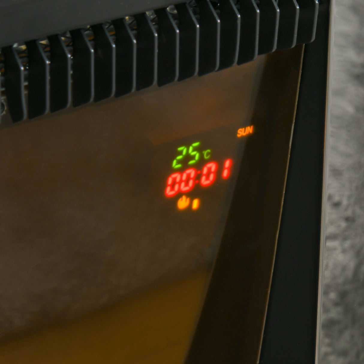 easycomfort easycomfort camino elettrico da terra con effetto fiamma realistico timer e telecomando 1000w e 2000w 79x26x77 5cm bianco e nero