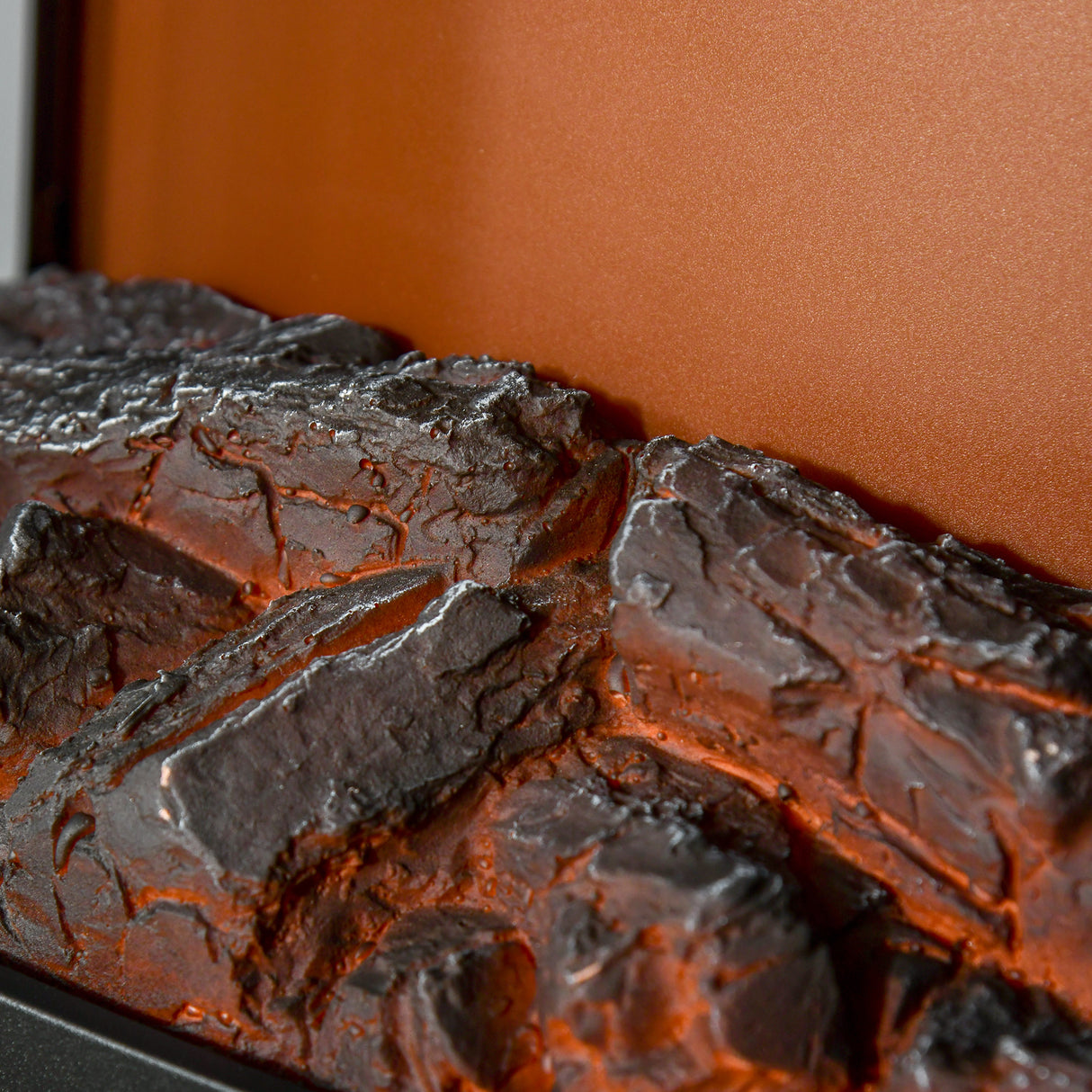 easycomfort camino elettrico effetto fiamma e 3 lati aperti temperatura regolabile copertura 20 25m nero