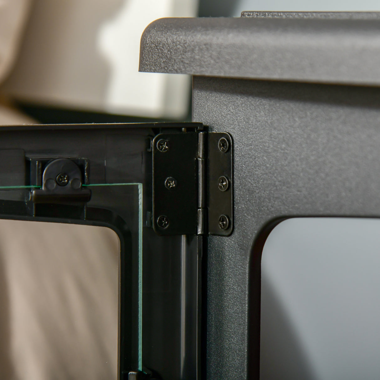 easycomfort camino elettrico effetto fiamma e 3 lati aperti temperatura regolabile copertura 20 25m nero