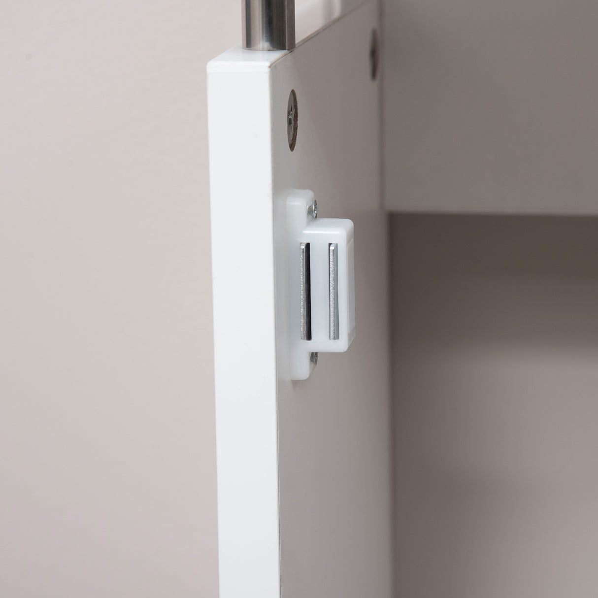 easycomfort copritermosifone a doghe moderno ed elegante per la casa in mdf e acciaio 60x18x84cm bianco