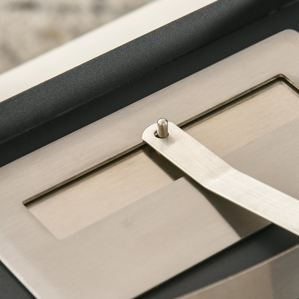 easycomfort camino bioetanolo in acciaio inox 3h di combustione con serbatoio 1.5l e copertura 25m 45x18x17 cm argento