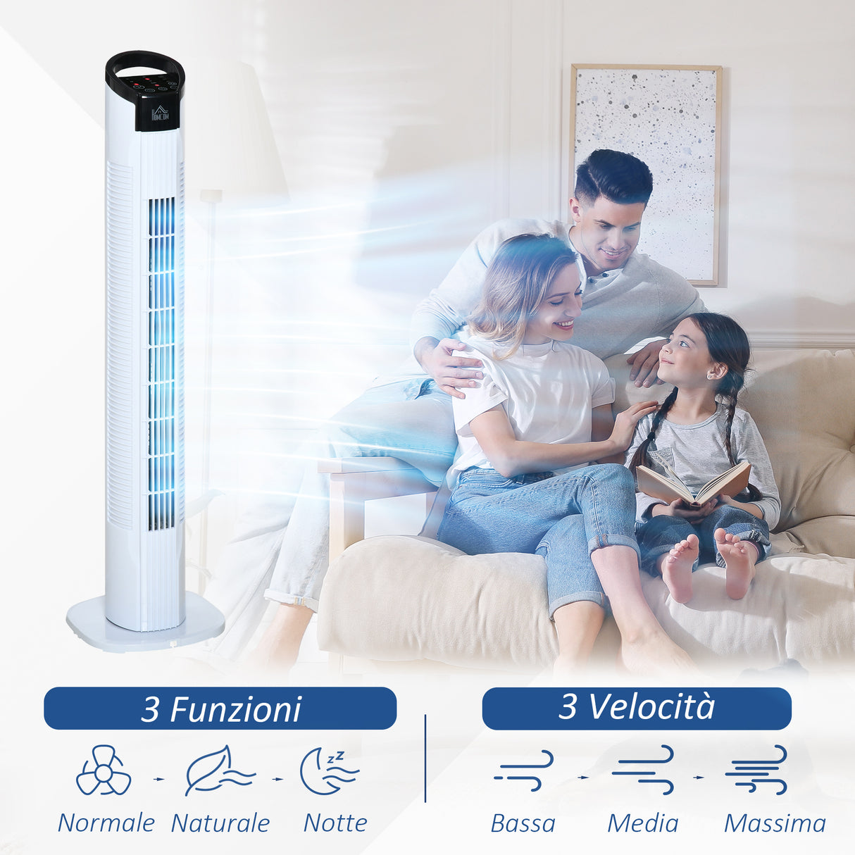 easycomfort easycomfort ventilatore a colonna con telecomando a 5m oscillante 70 3 funzioni e 3 velocita schermo led e timer 7 5h 50w 20x78 5cm