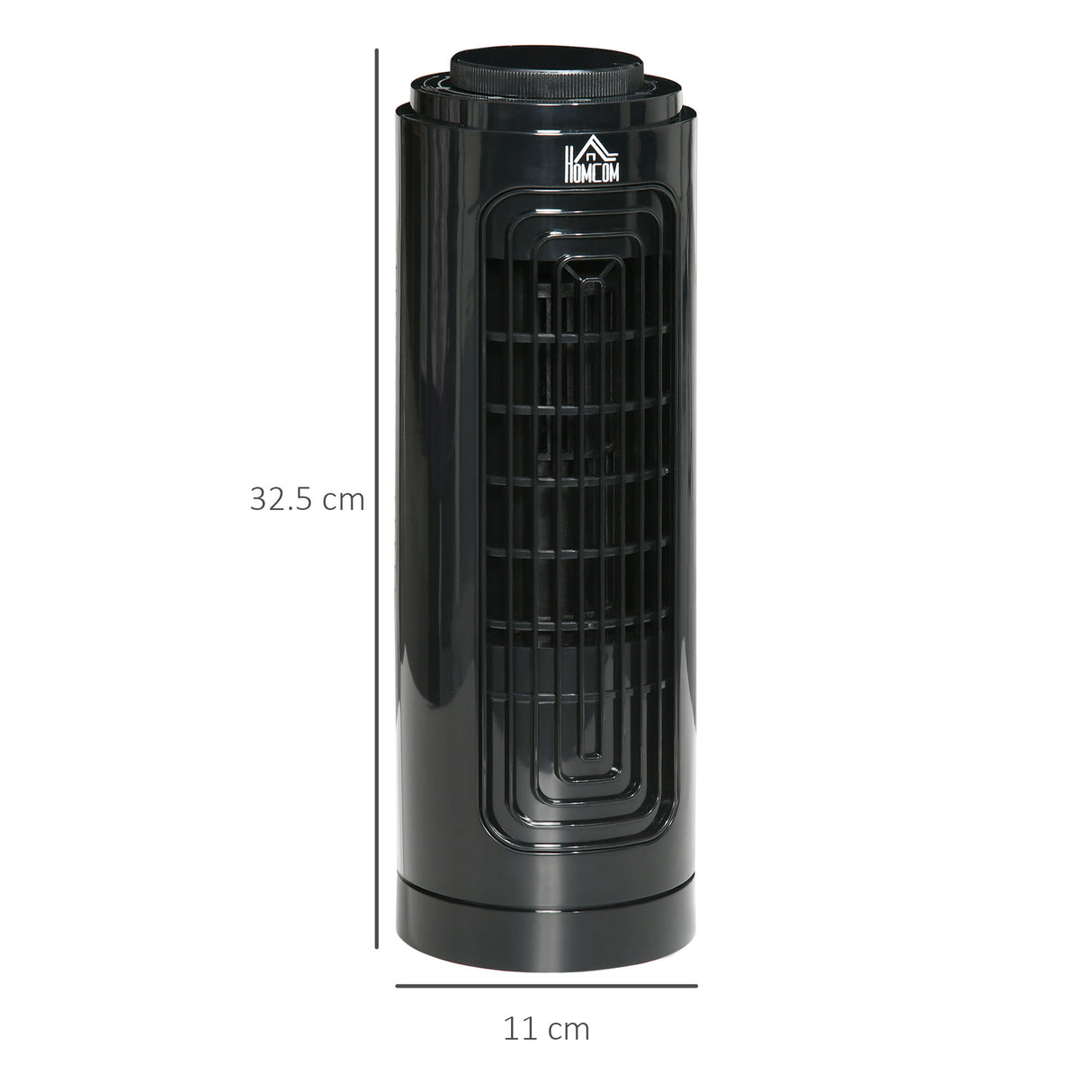 easycomfort ventilatore a colonna oscillante a 3 velocita e basso rumore in abs e rame o11x32.5 cm nero