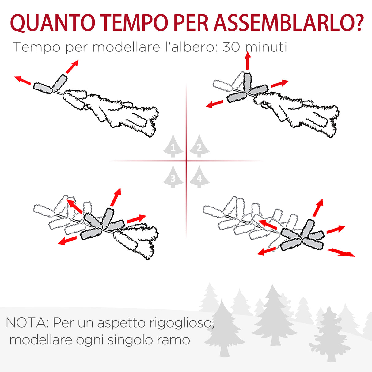 easycomfort easycomfort albero di natale artificiale innevato 180cm con rami 390 base rimovibile decorazioni natalizie