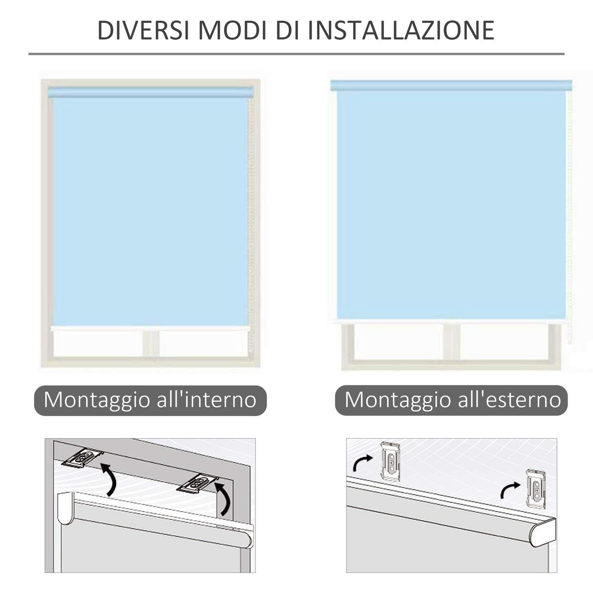 easycomfort easycomfort tenda avvolgibile parasole con manovella installazione a muro o soffitto 120x200cm beige