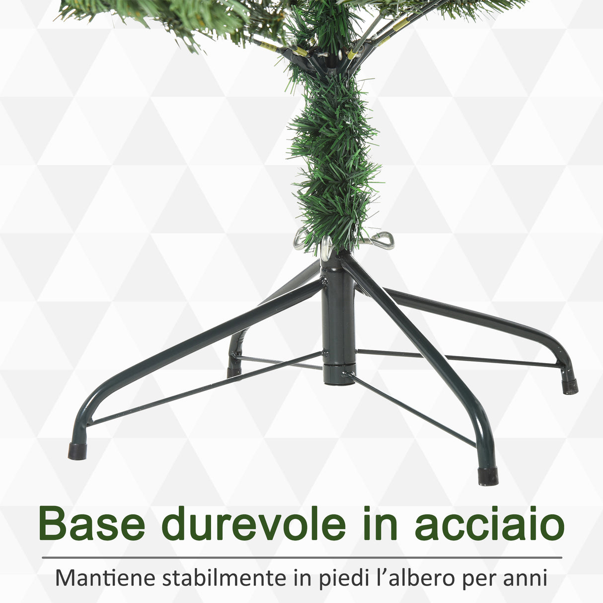 easycomfort easycomfort albero di natale artificiale gigante 210cm realistico decorazione di natale con 934 rami base pieghevole e rimovibile